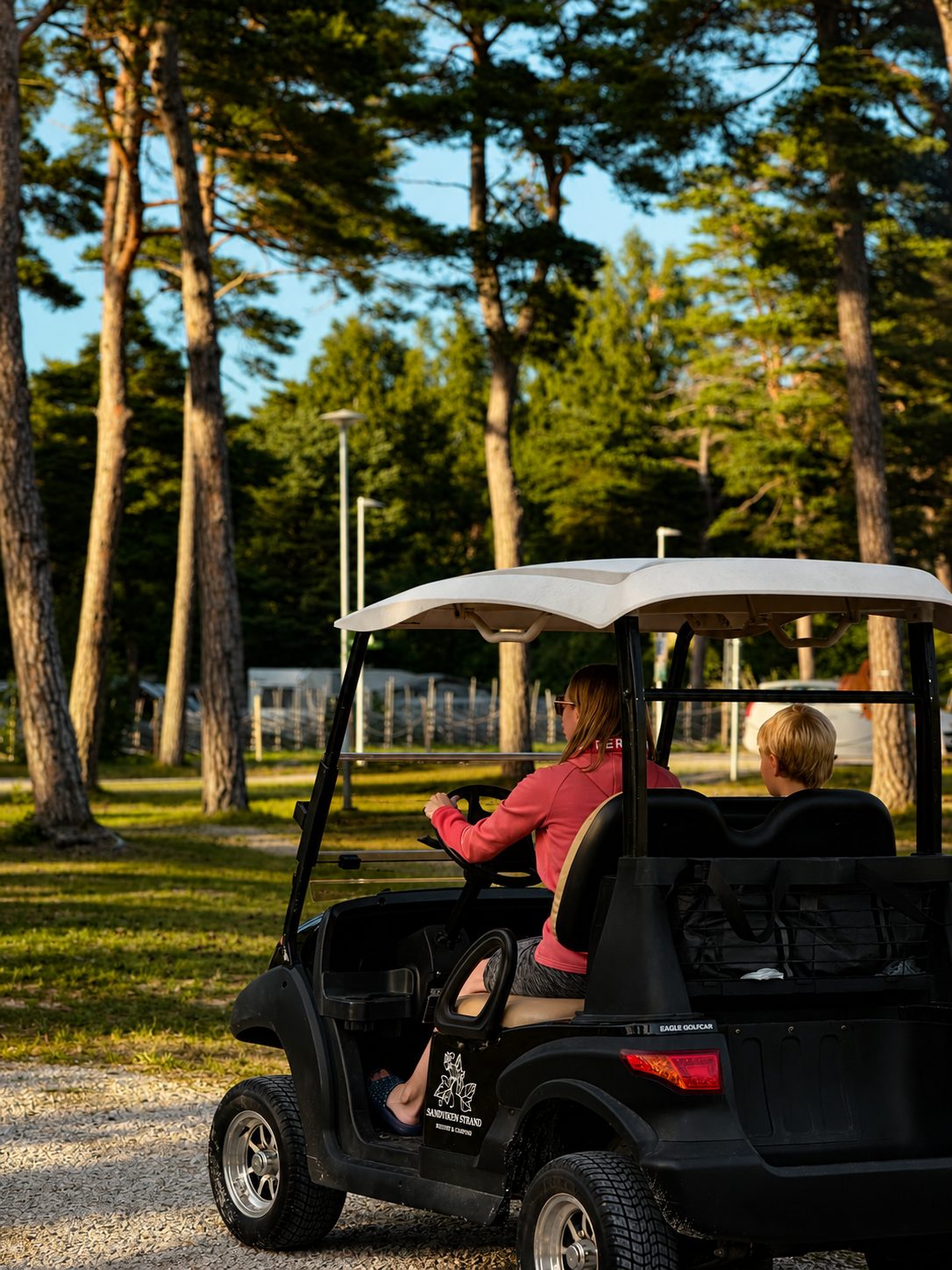 Golfbil på området